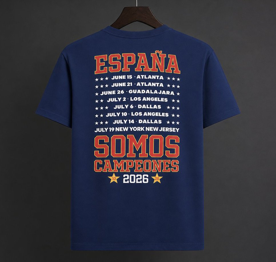 2026 World Cup Champion T-Shirt - Blue - back product view