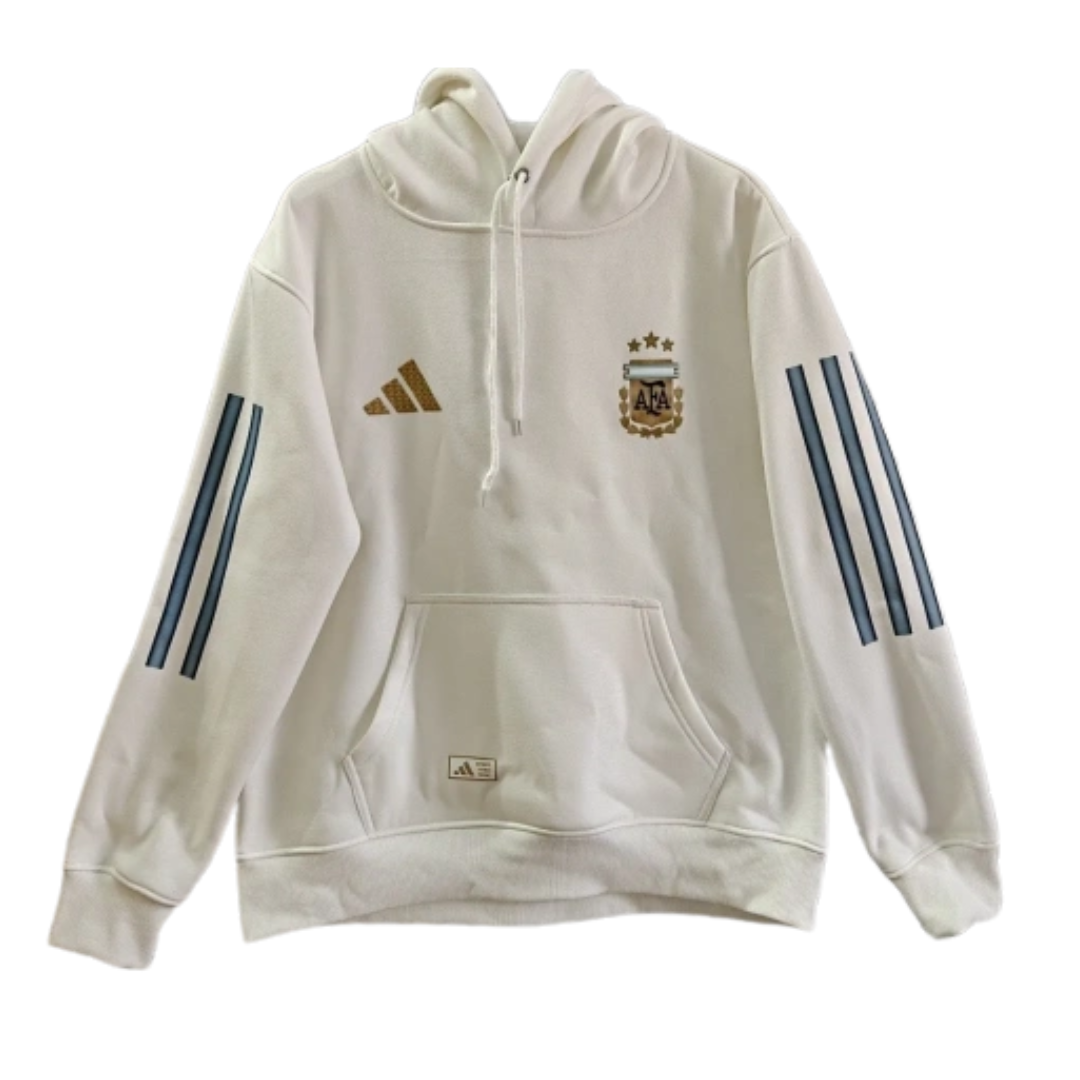 2026/27 Team Hoodie - White/Light Blue - front product view