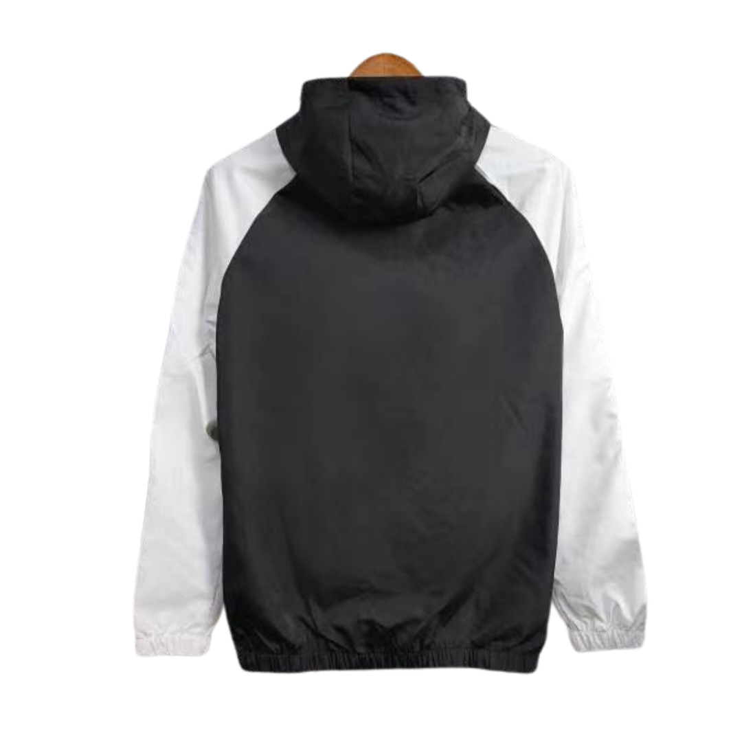 2026 Windbreaker Jacket - Black/White - back product view