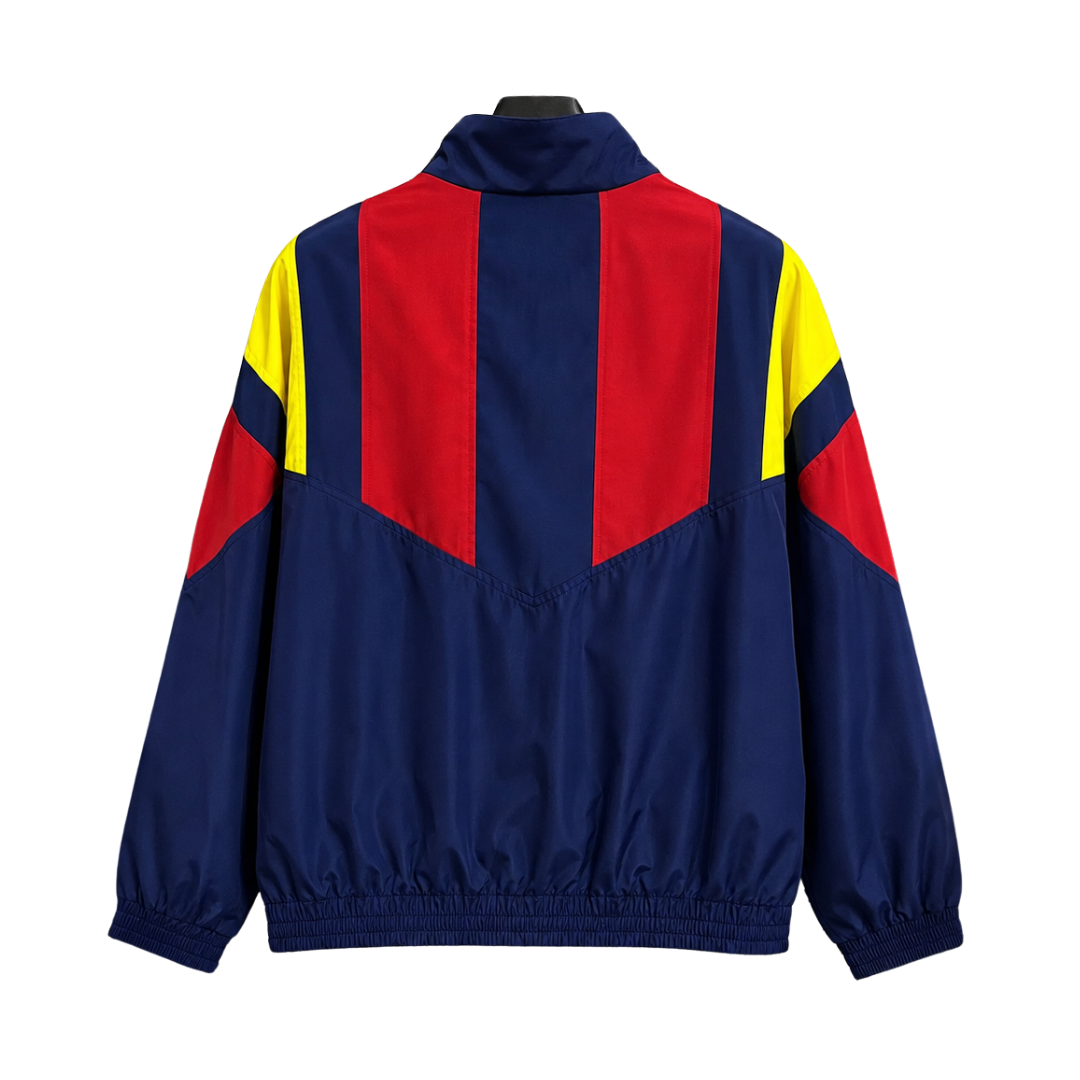 2026 Windbreaker Jacket - Blue/Red - back product view
