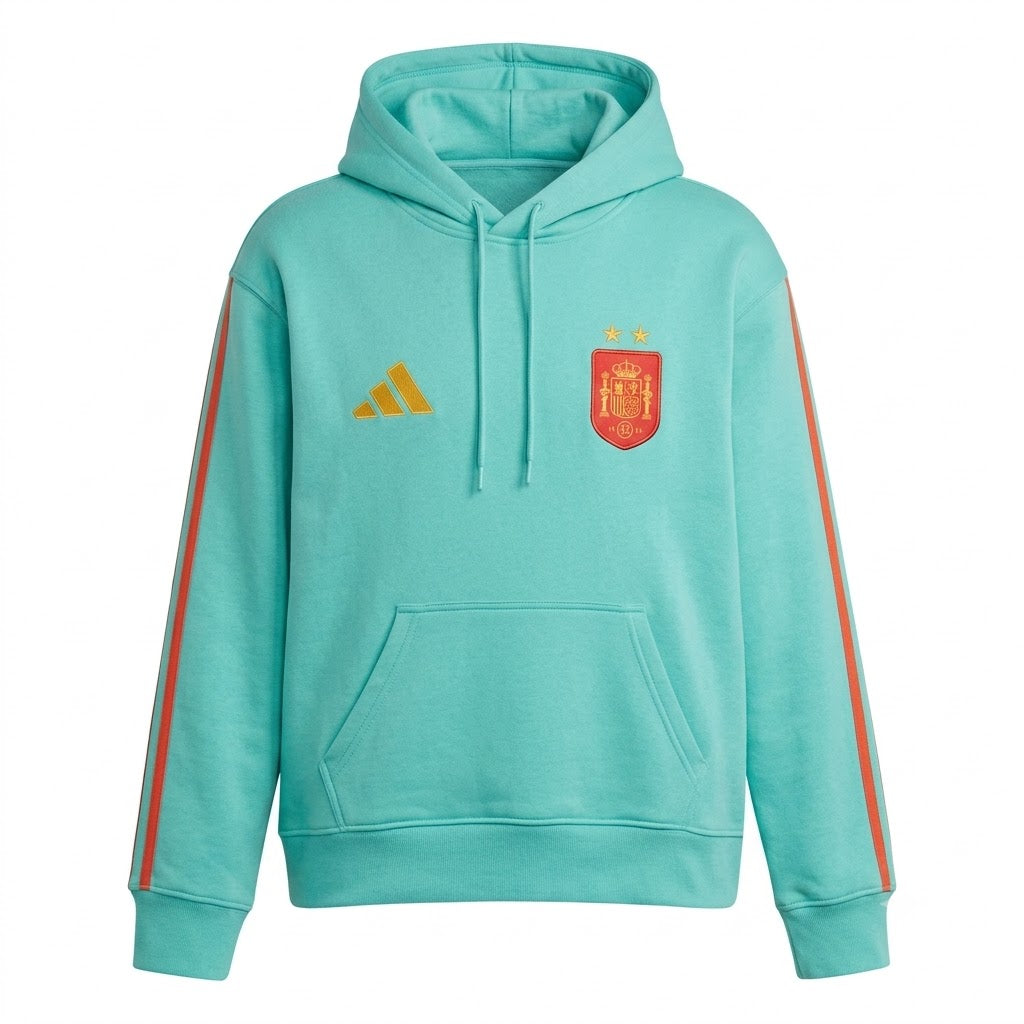 The 2026/27 Team Hoodie - Turquoise/Orange combines -inspired football identity with a comfortable everyday silhouette.
