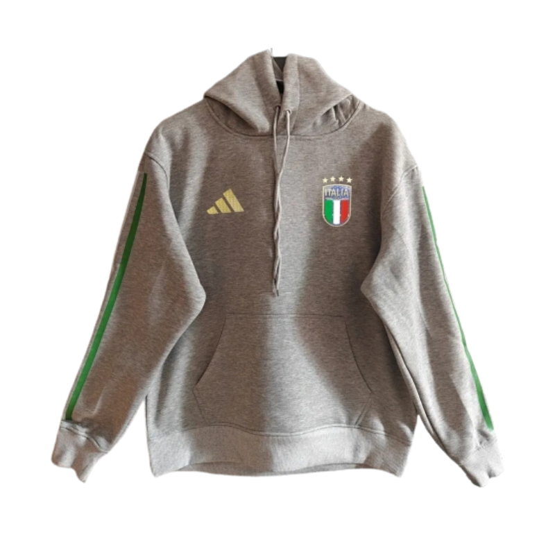 The 2026/27 Team Hoodie - Grey/Green combines national-team style with a comfortable everyday silhouette.