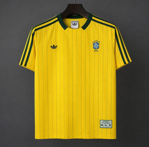 2026 Vintage Pinstripe Jersey - Yellow - front product view