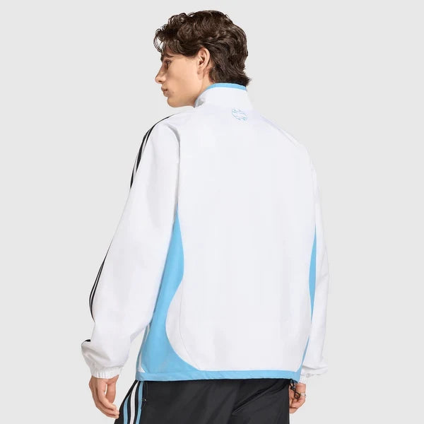 2026 Windbreaker Jacket - White/Blue - back product view