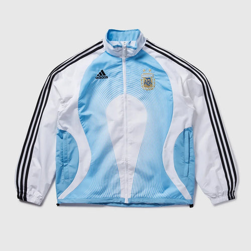 2026 Windbreaker Jacket - White/Blue - front product view