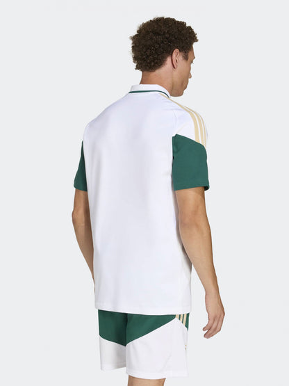 2026 Polo Shirt - White back view football supporters