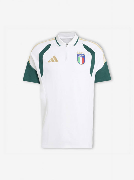 2026 Polo Shirt - White front view football supporters