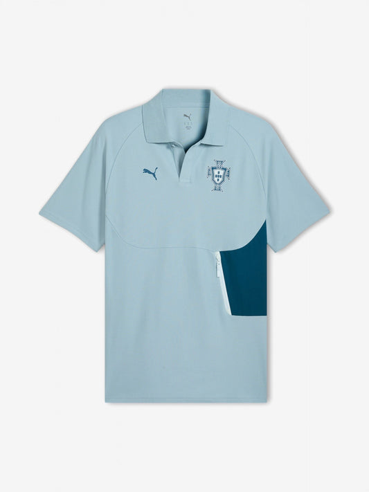 2026 Polo Shirt - Blue front view football supporters