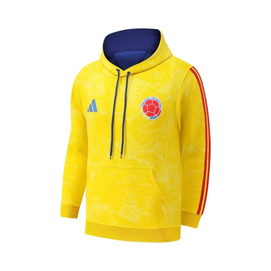 2025/26 Team Hoodie - Yellow/Blue - front product view