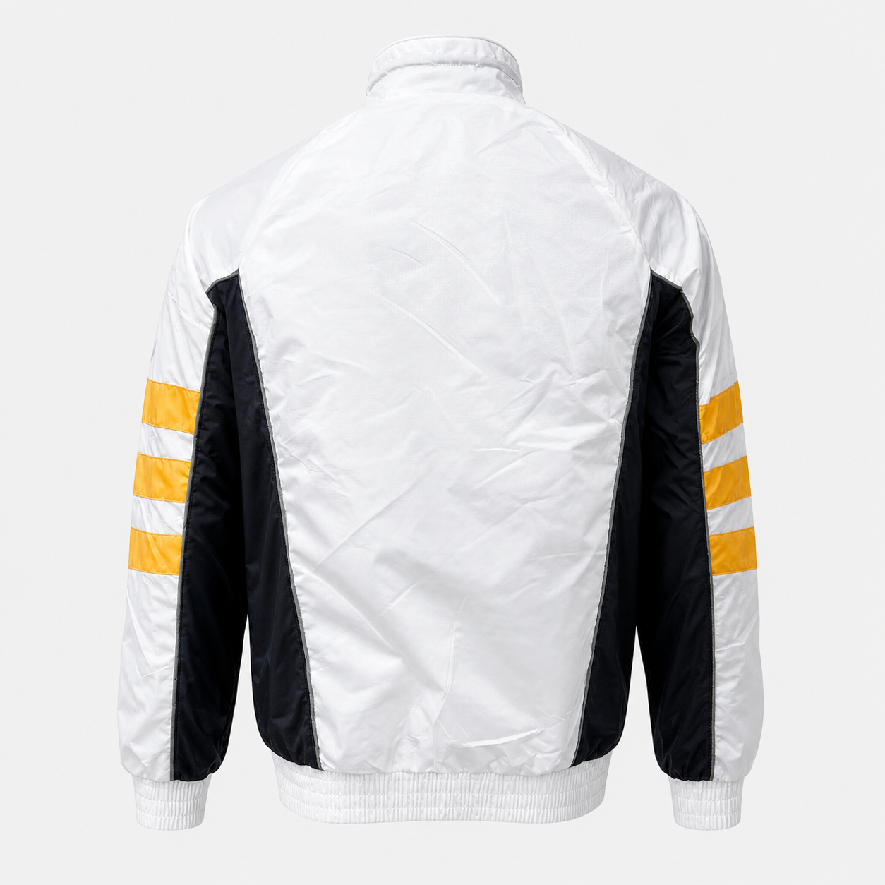 2026 Windbreaker Jacket - White/Black/Yellow - back product view