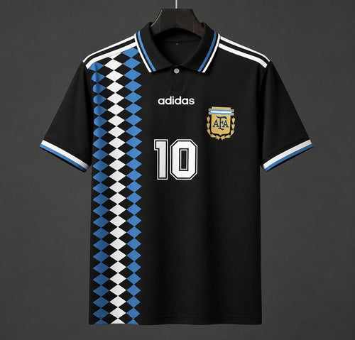 1994 Away Retro Shirt - Black - front product view