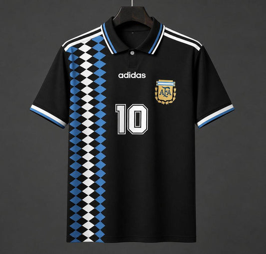 1994 Away Retro Shirt - Black - front product view