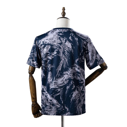 2026 Pre-Match T-Shirt - Blue back view football supporters