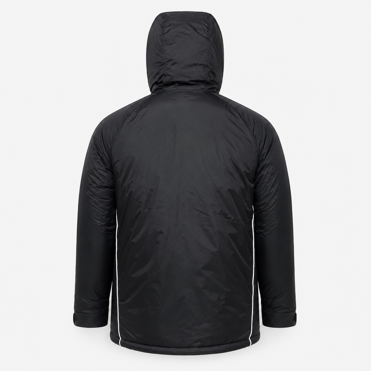 2026 Puffer Jacket - Black/White - back product view