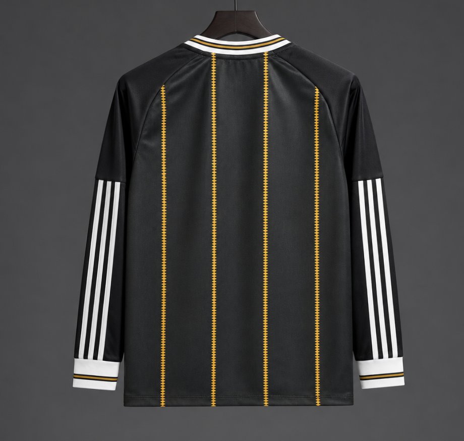 2026/27 Away Long Sleeve Jersey - Black/Gold - back product view