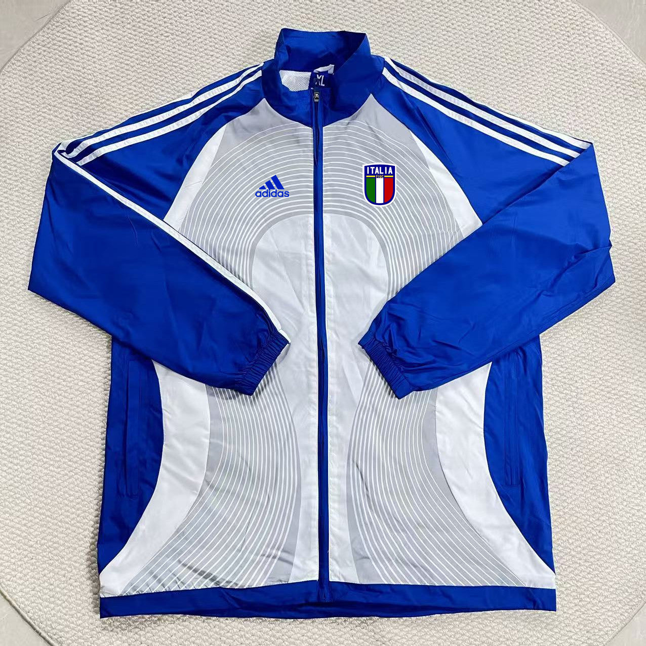 2026 Windbreaker Jacket - Blue/Gray - front product view