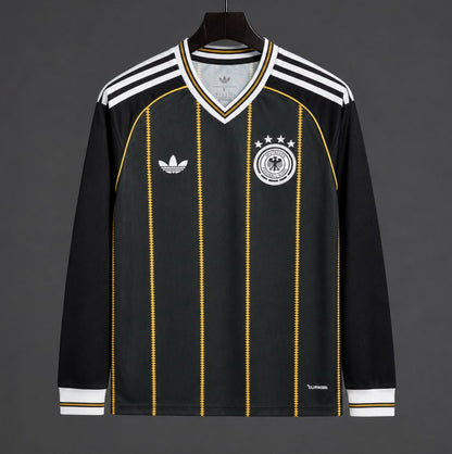 2026/27 Away Long Sleeve Jersey - Black/Gold - front product view