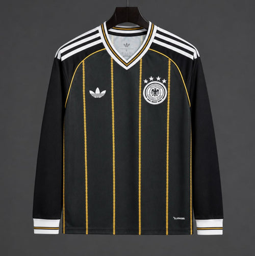 2026/27 Away Long Sleeve Jersey - Black/Gold - front product view
