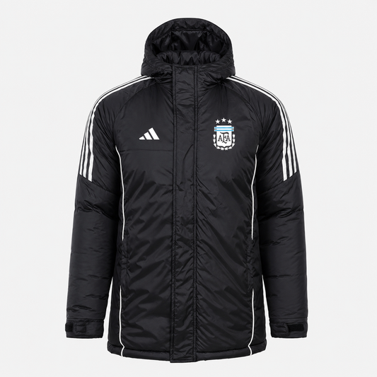 2026 Puffer Jacket - Black/White - front product view