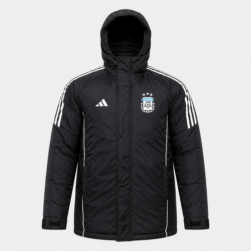 2026 Puffer Jacket - Black/White - front product view