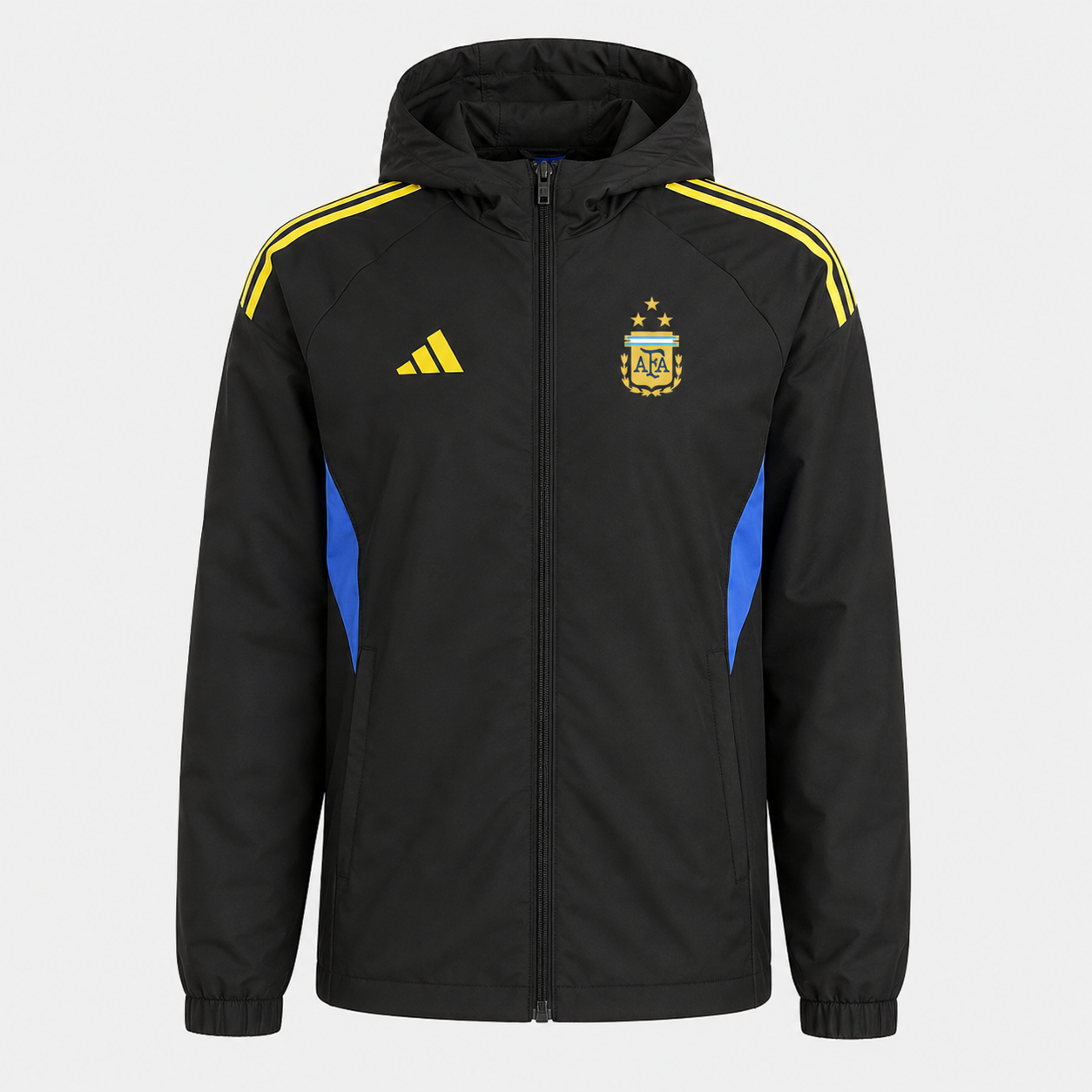 2026 Puffer Jacket - Black/Yellow - front product view