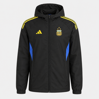 2026 Puffer Jacket - Black/Yellow - front product view