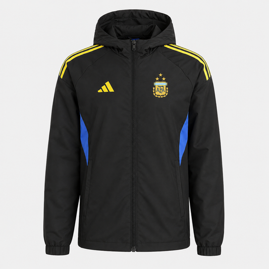 2026 Puffer Jacket - Black/Yellow - front product view