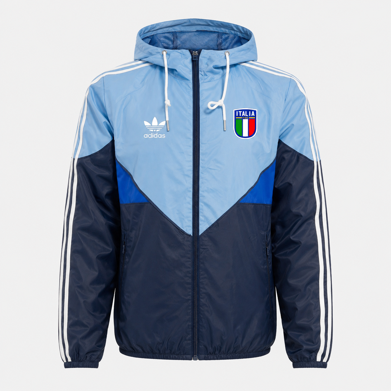 2026 Windbreaker Jacket - Light blue/Dark blue - front product view