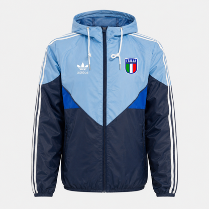 2026 Windbreaker Jacket - Light blue/Dark blue - front product view