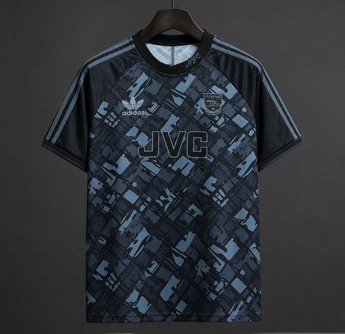 1990/92 Home Retro Shirt - Black - front product view