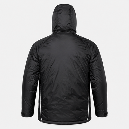 2026 Puffer Jacket - Black/White - back product view