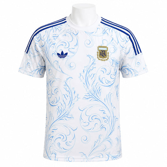 Celebrate football legacy with this striking Special Edition Football Shirt for 2026 – 2027, showcasing a modern twist on the classic blue and white colours with a bold but subtle design.
