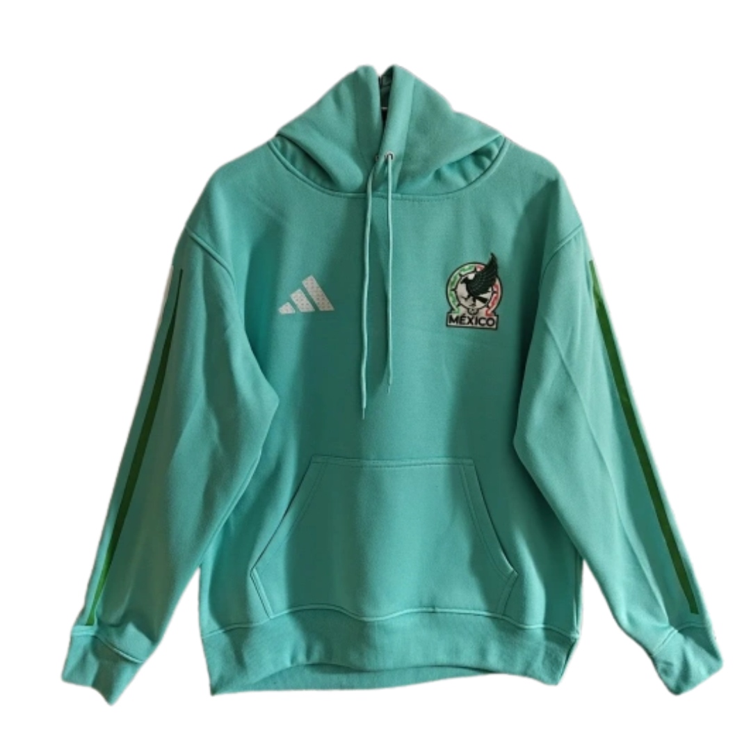 The 2026/27 Team Hoodie - Turquoise/Green combines -inspired football identity with a comfortable everyday silhouette.