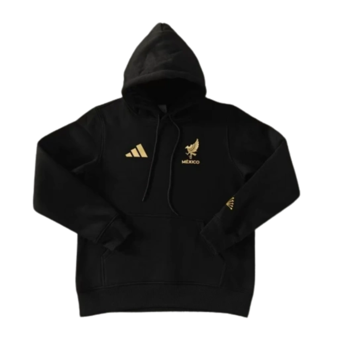 2025/26 Team Hoodie - Black/Gold - front product view