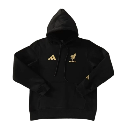 2025/26 Team Hoodie - Black/Gold - front product view