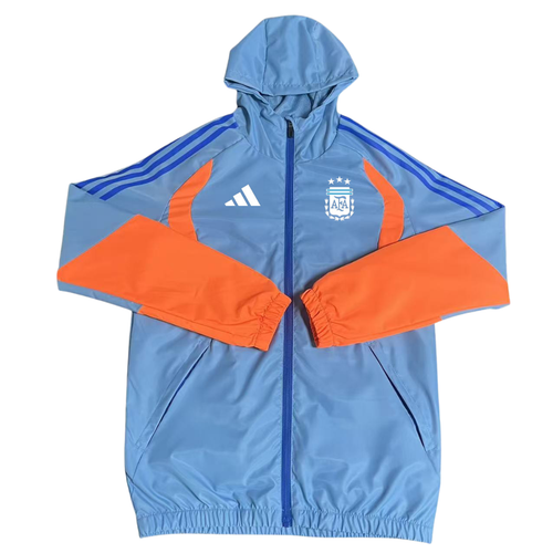 2026 Windbreaker Jacket - Blue/Orange - front product view