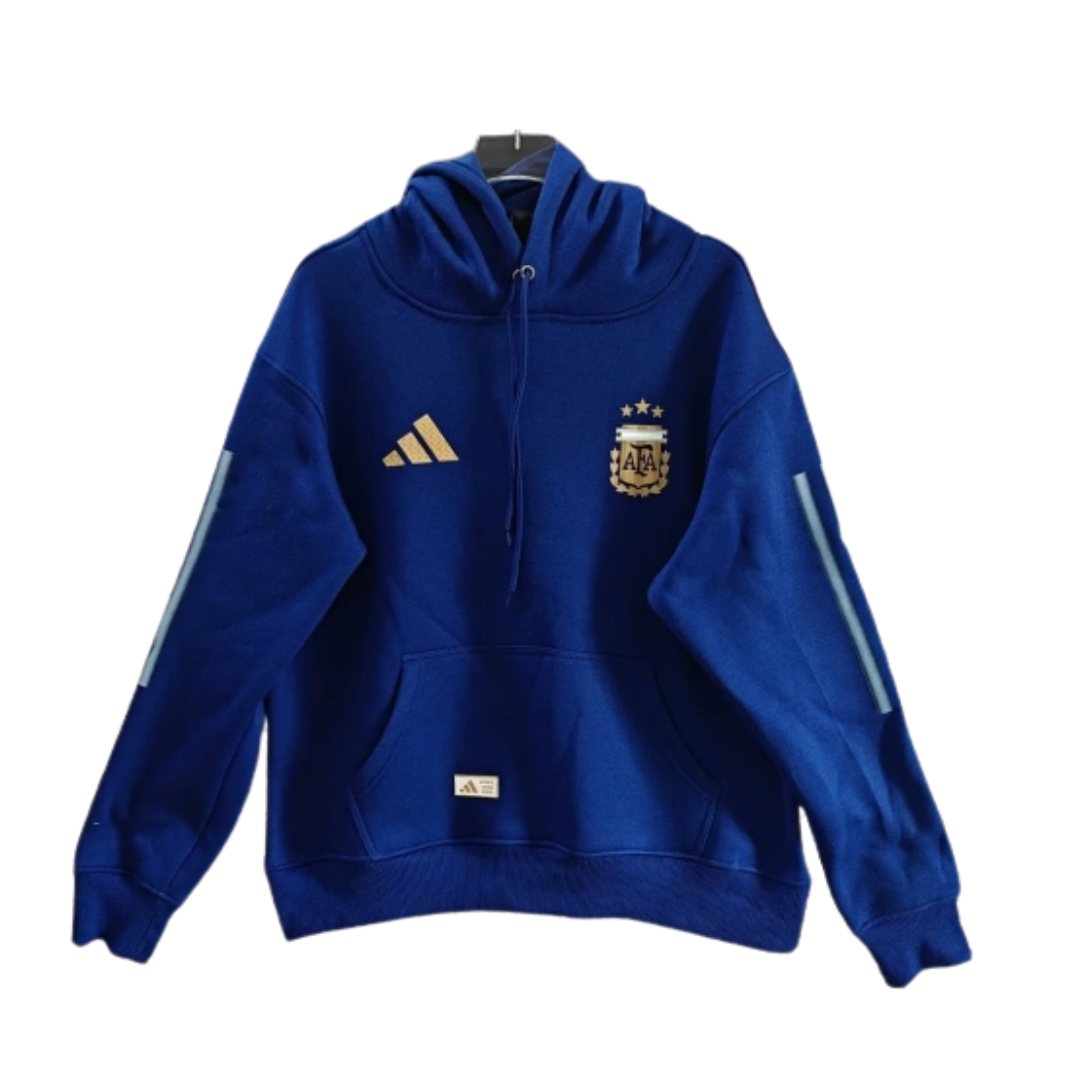 The 2026/27 Team Hoodie - Blue/Gold combines -inspired football identity with a comfortable everyday silhouette.