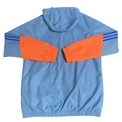 2026 Windbreaker Jacket - Blue/Orange - back product view