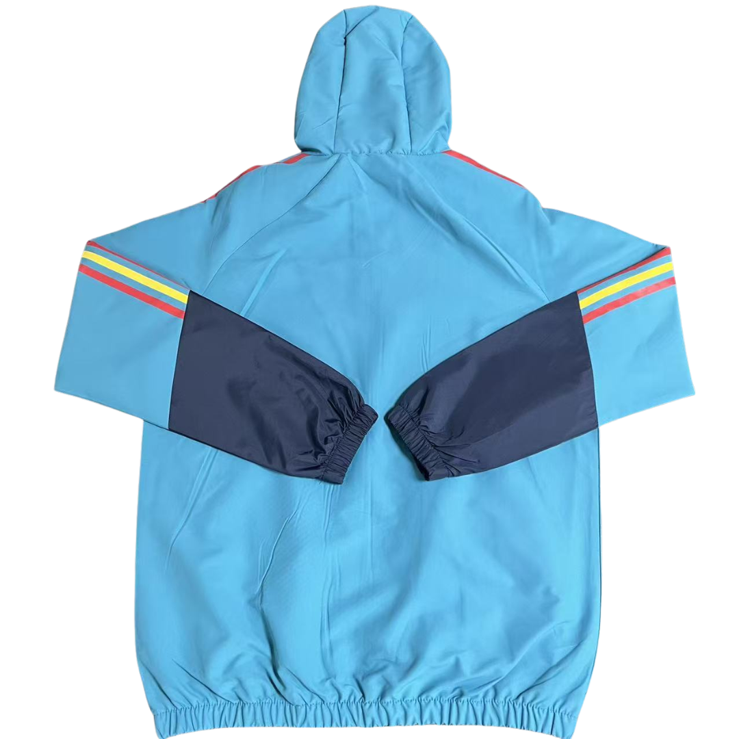 2026 Windbreaker Jacket - Turquoise/Dark Blue - back product view