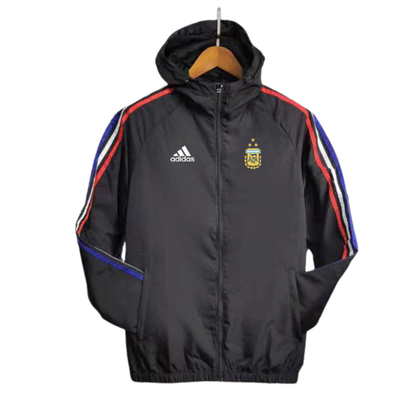 2026 Windbreaker Jacket - Black/Blue/Red - front product view