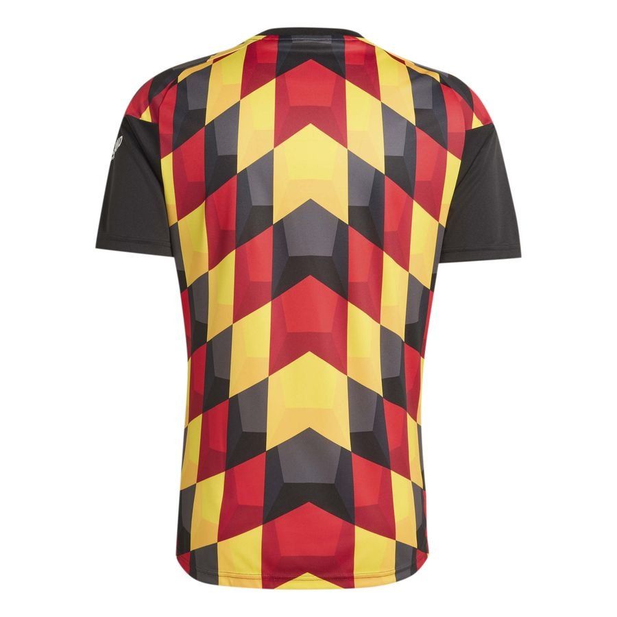 2026 Pre-Match T-Shirt - Black/Yellow/Red