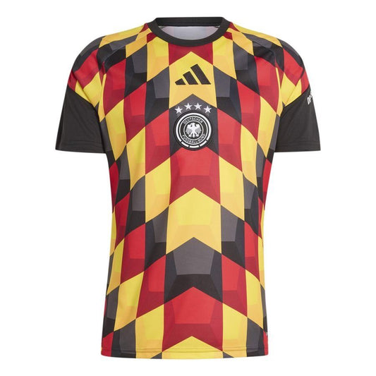 2026 Pre-Match T-Shirt - Black/Yellow/Red