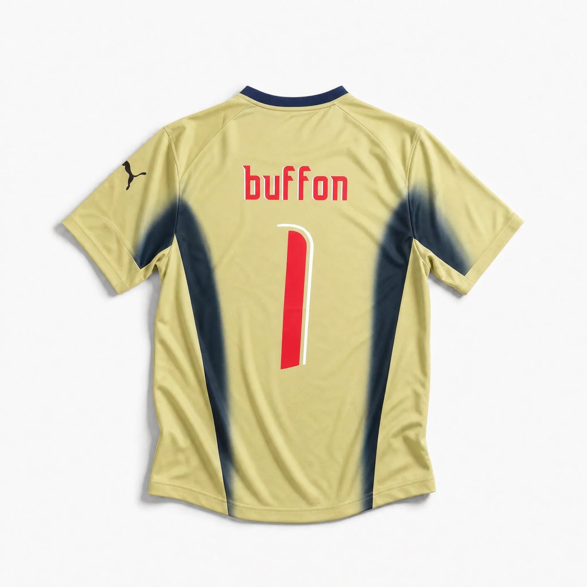 2006 Home Goalkeeper Retro Shirt - Buffon #1 (+Patches) - front product view