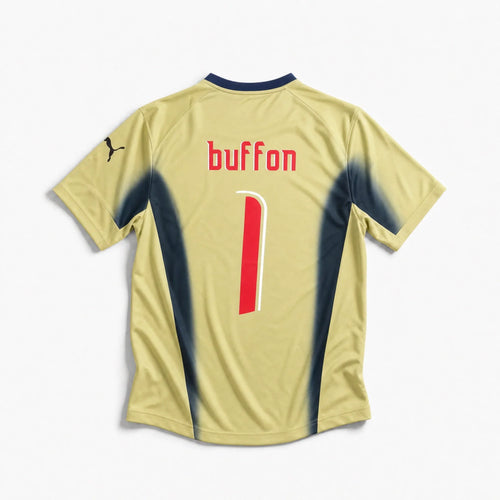2006 Home Goalkeeper Retro Shirt - Buffon #1 (+Patches) - front product view