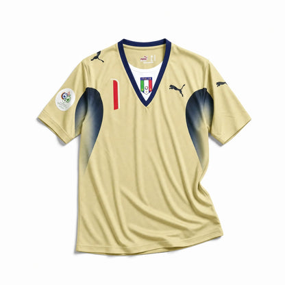 2006 Home Goalkeeper Retro Shirt - Number 1 (+Patches) - back product view