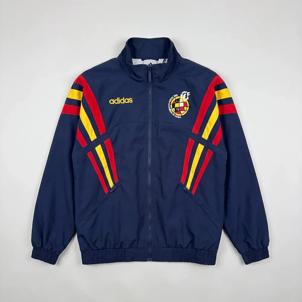 1996 Retro Windbreaker Jacket - Blue/Red - front product view