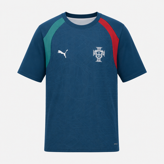 2026 Pre-Match T-Shirt - Ocean Tropic/Silver