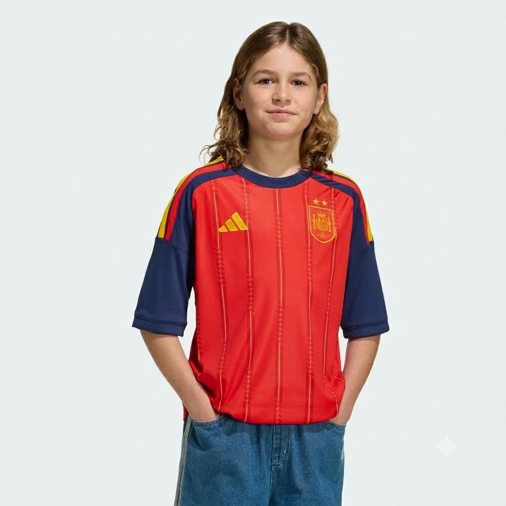 Let the little ones cheer in style with the 2026 Children's Home Jersey. Designed for young fans, this comfortable, lightweight shirt lets kids wear colours with the same pride as the grown-ups.