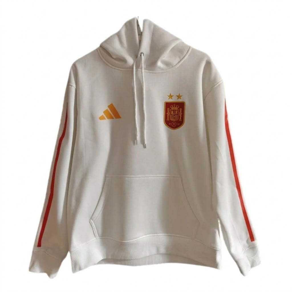The 2026/27 Team Hoodie - White/Red combines -inspired football identity with a comfortable everyday silhouette.