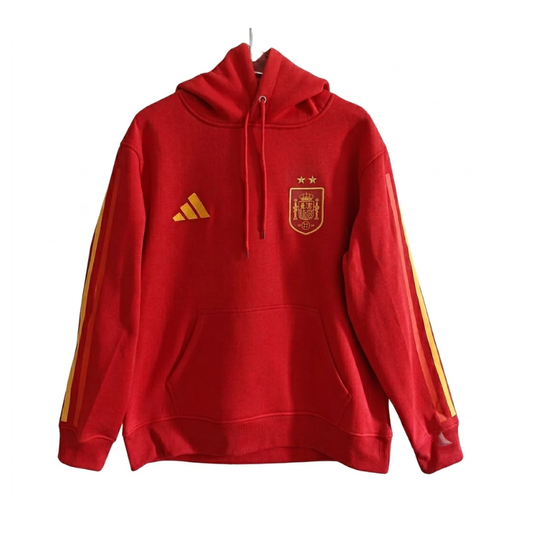 The 2026/27 Team Hoodie - Red/Yellow combines -inspired football identity with a comfortable everyday silhouette.